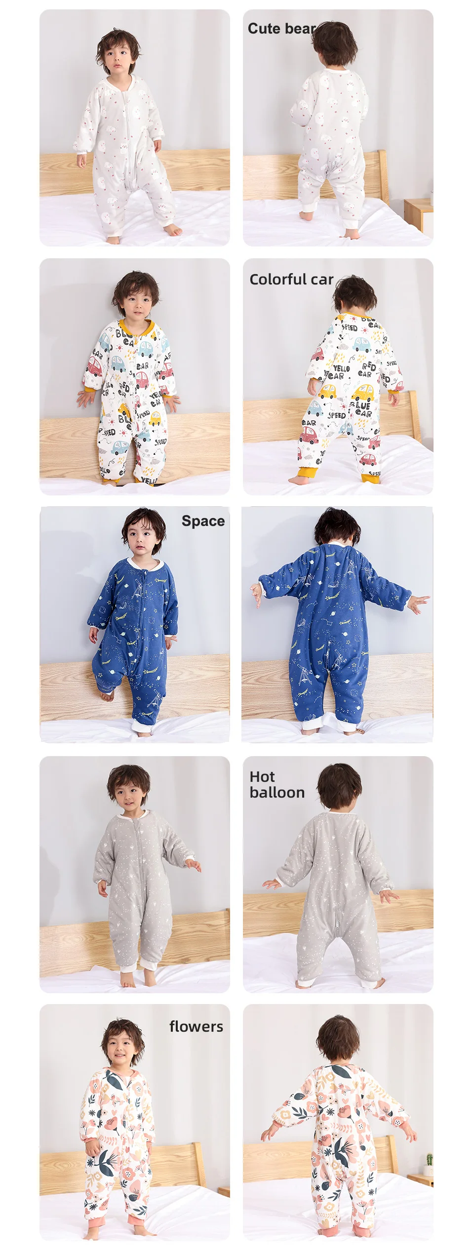 Baby Sleeping Bag Cute Girls Winter Warm Baby Sleepsack With Feet 1-4Years Kids Growth Blanket Sleepwear Children'S Sleeping Bag