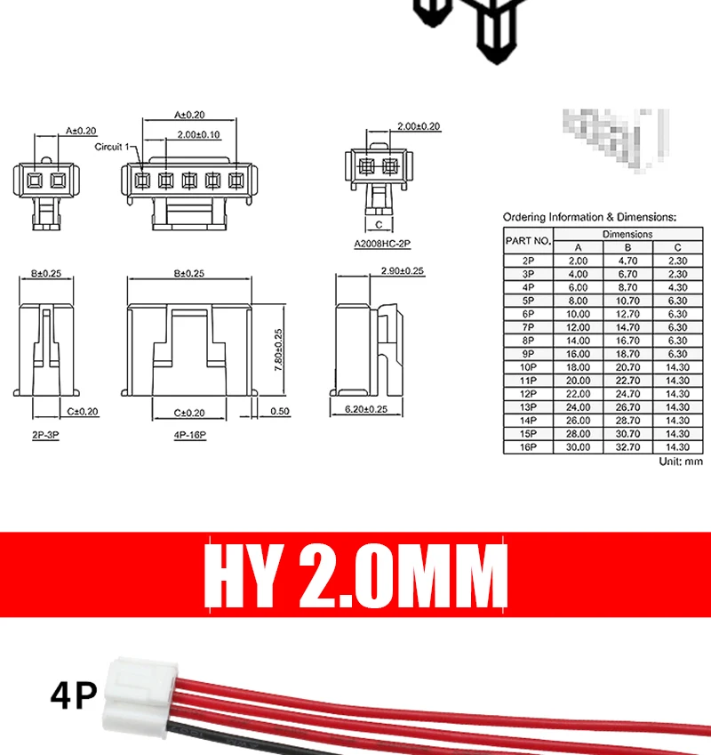 1PCS 3PIN-18PIN Balance cable Lithium battery protection board cable wire FOR 3S 4S 6S 7S 8S 10S 12S 13S 14S 16S 17S BMS Li-ion