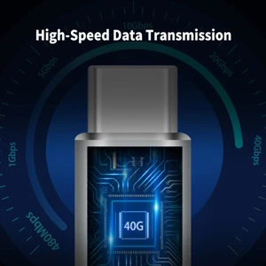 NNBILI 40Gpbs Type C Male to TypeC Male Full Featured Adapter For Transmission and Charging for with Thunderbolt USB 4.0 3.1 2.0