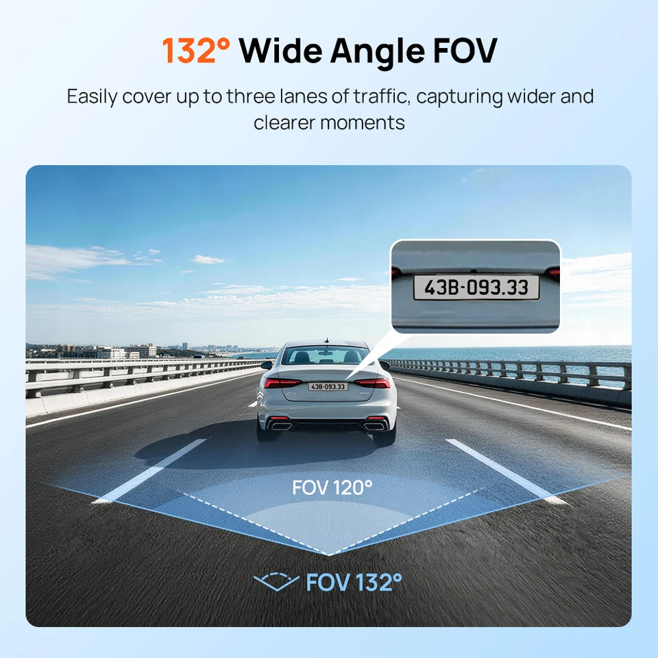 【New】70mai A210 Dash Cam 1080P HDR Night Vision Support Dual-Channel Supercapacitor Built-in GPS Wi-Fi6 24H Parking Surveillance