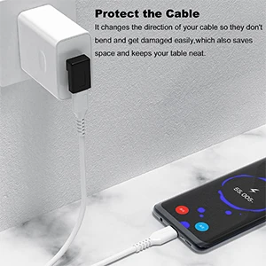 NNBILI Right Angle USB Adapter 90 Degree Up and Down Angle USB 3.0 Male to Type C Female Connector for Laptop Tablet and Phones