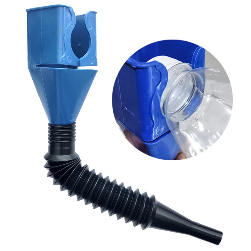 1/3pcs Telescopic Car Refueling Funnel Universal Engine Oil Gasoline Filter Transfer Funnels Tool Foldable Portable Funnels