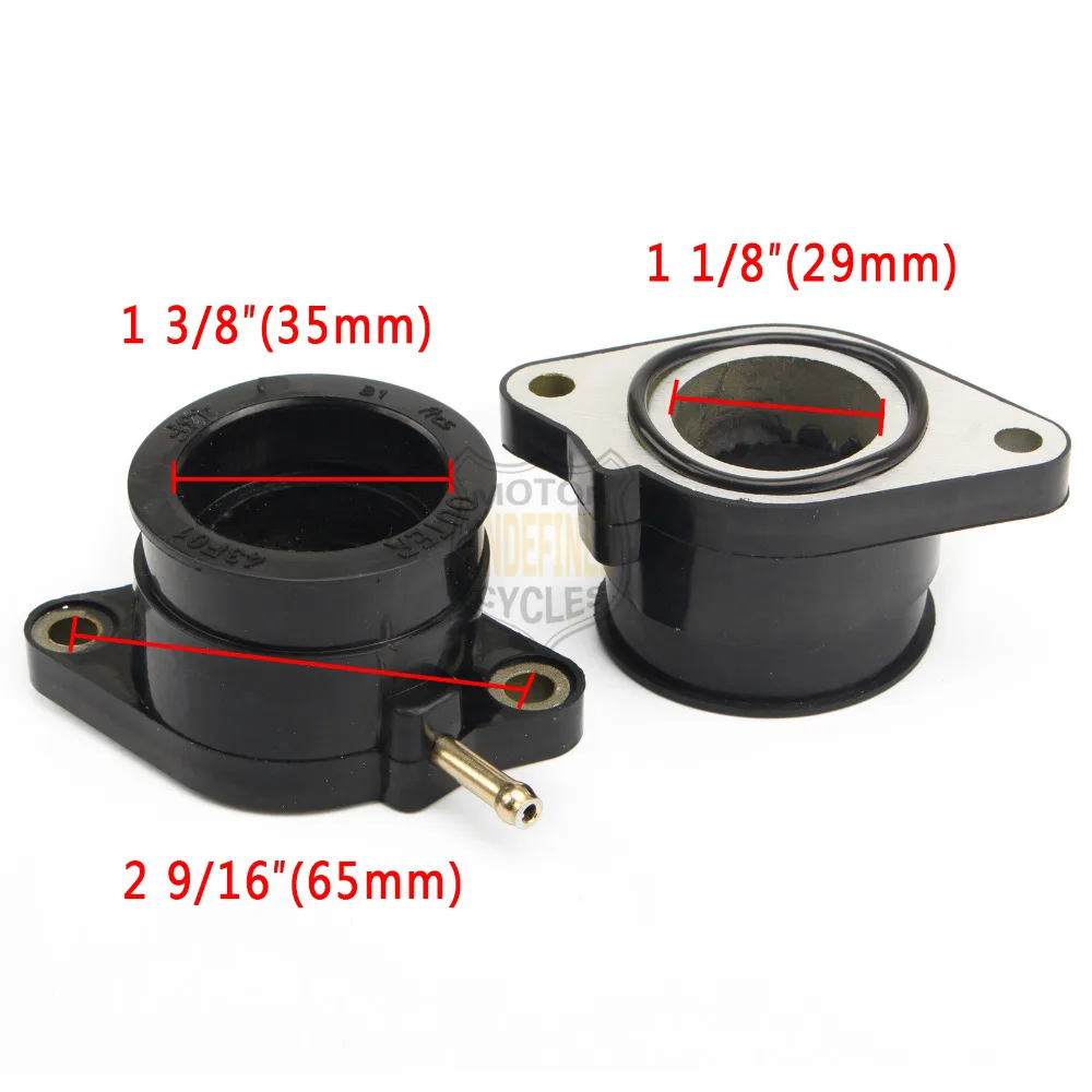 Carburetor Rubber Intake Manifold Pipe Interface Adapter for Yamaha XT600 XT 600 XT600Z XT600E 84-03 / TT600 TT 600 84-89 93-97