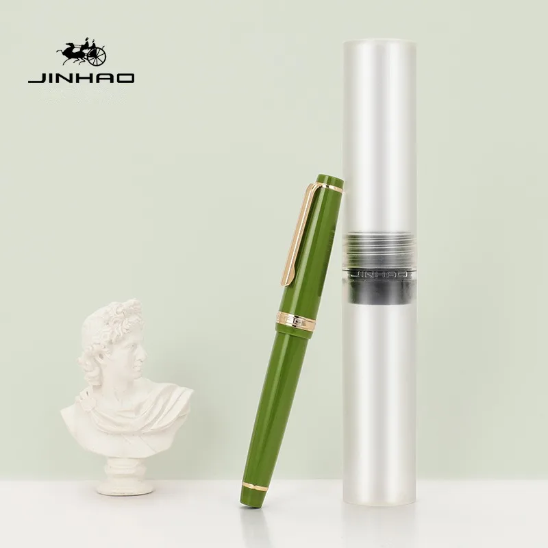 Jinhao 82 Fountain Pen Luxury Acrylic Ink Pen Spin EF F M Nib Elegante Business Office School Supplies Writing Pen Stationery