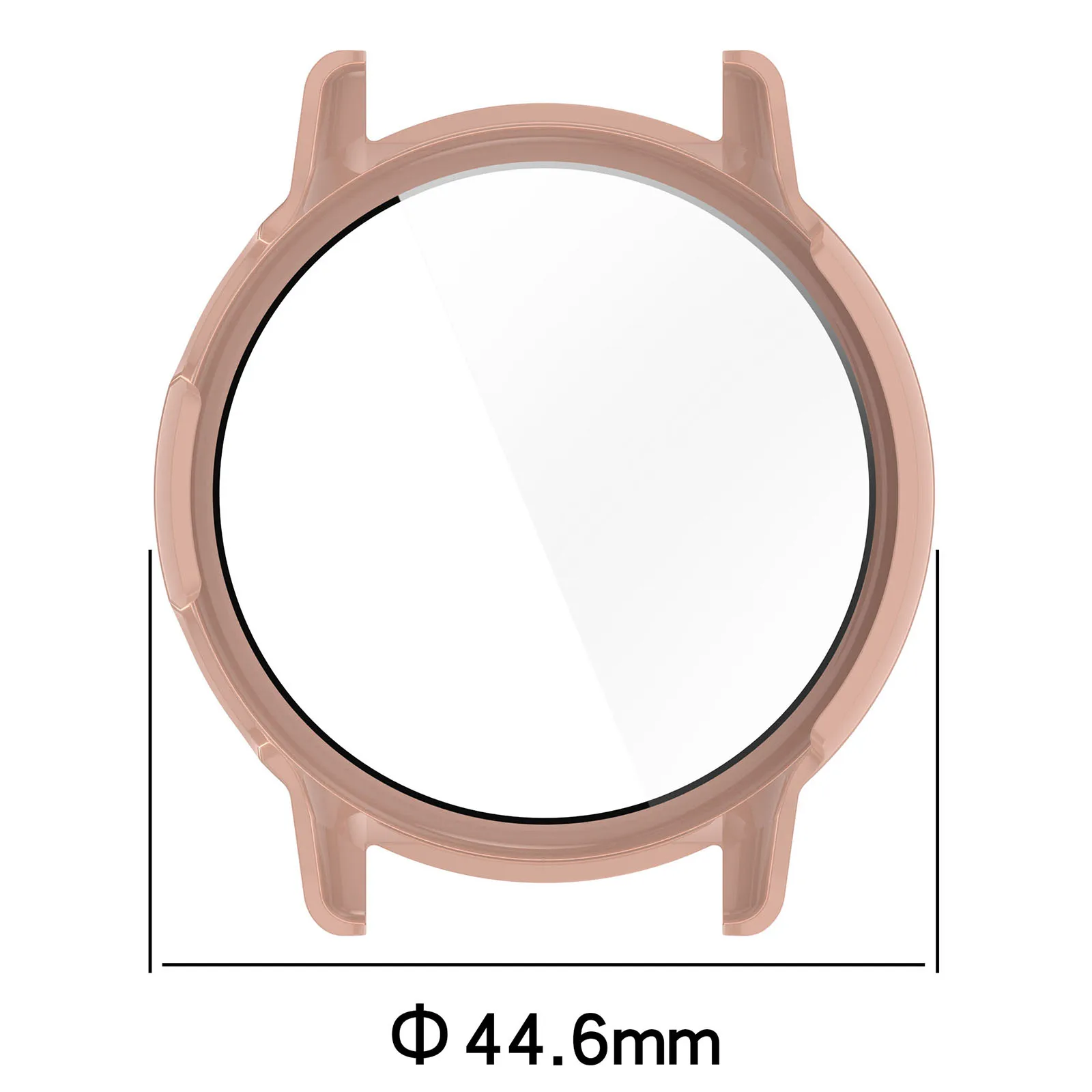 2in1PC Glass film Case For Garmin Vivoactive 5 Screen Protector Case For Garmin Active 5 Smart Protective Cover Frame Full Shell