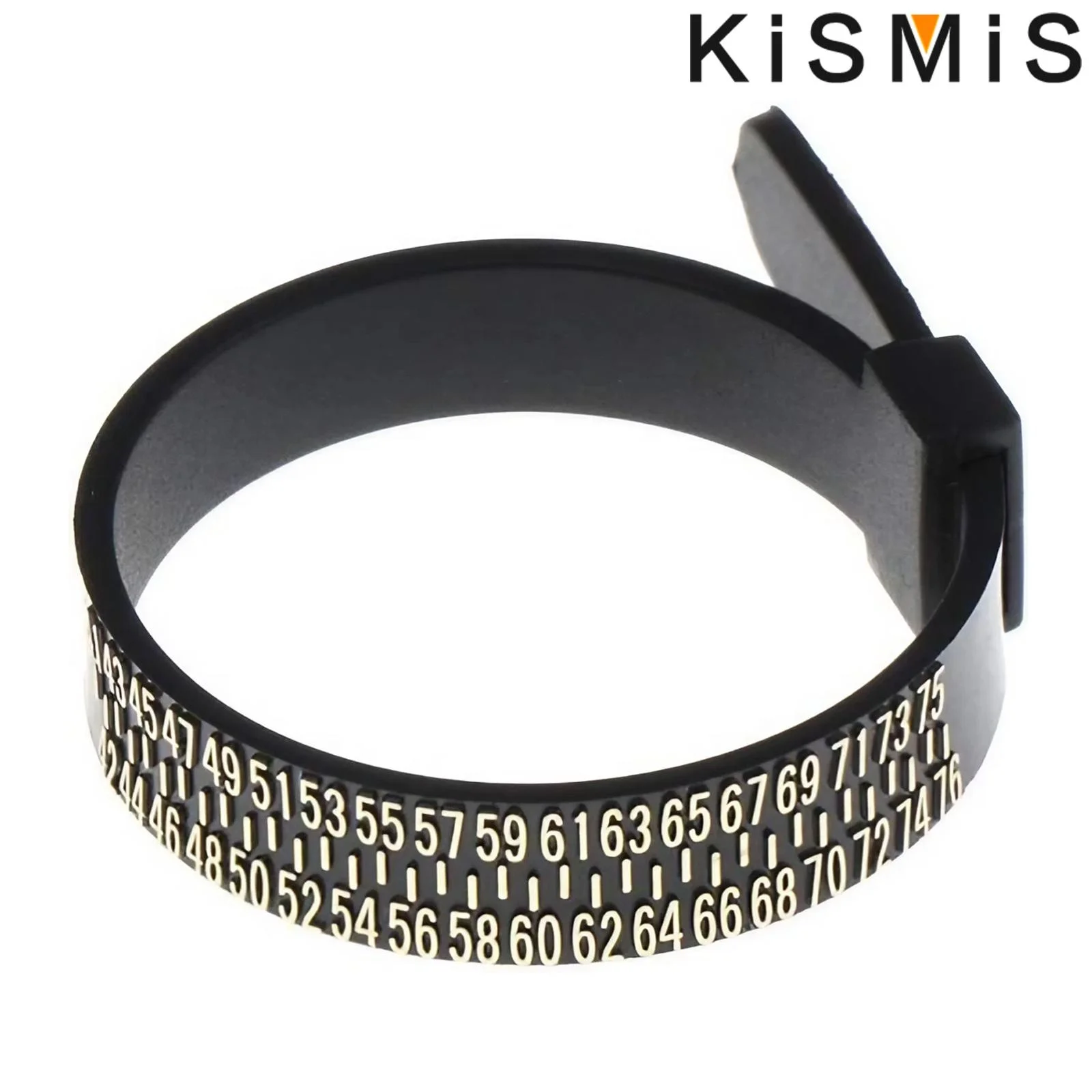 KISMIS 1PC White/Black US/EU Sizes Wedding Ring Band Ring Sizer Measure Genuine Tester Finger Gauge Jewelry Accessory Tools