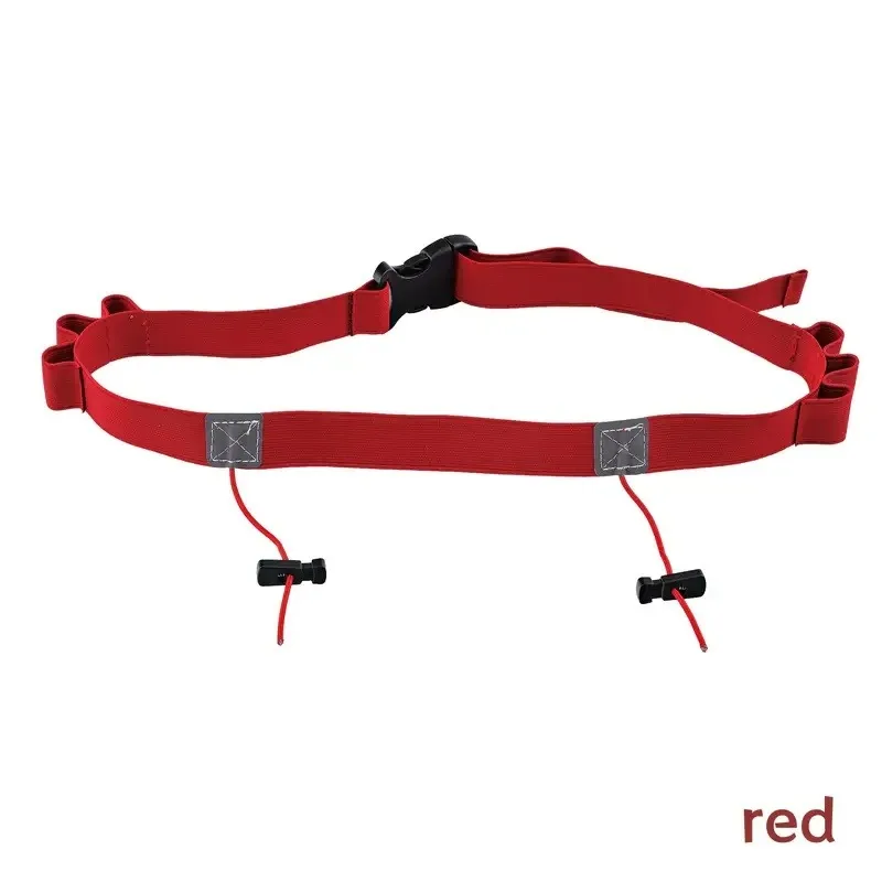 Running Race Number Belt Waist Pack Bib Holder For Triathlon Marathon Cycling Motor With 6 Gel Loops Fitness Sport Accessories