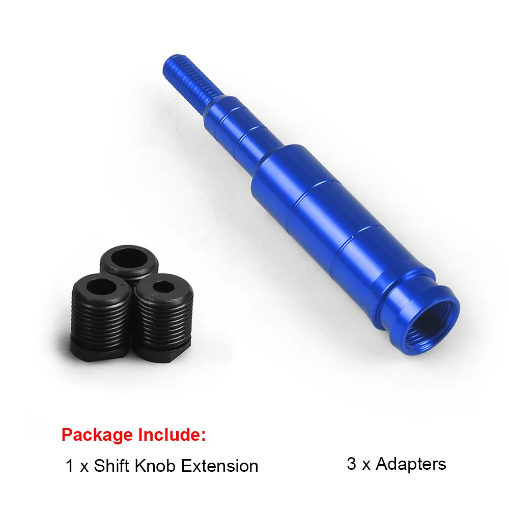 133mm Aluminum Shift Knob Extender Extension Lever Gear Manual Shifter Rod M10x1.5 Straight Lever Extender For Honda