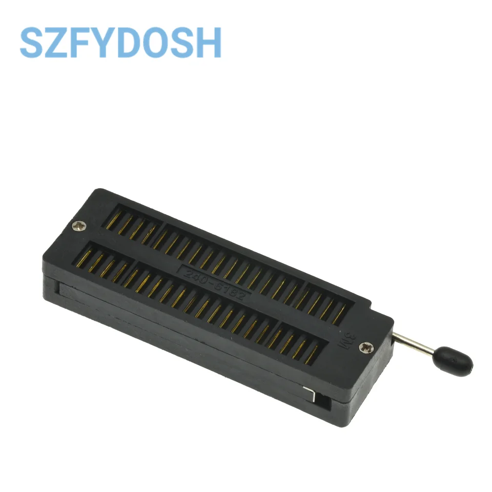 1pcs High Quality DIP 40 Pin 40Pin PLC Universal ZIF IC Socket Black