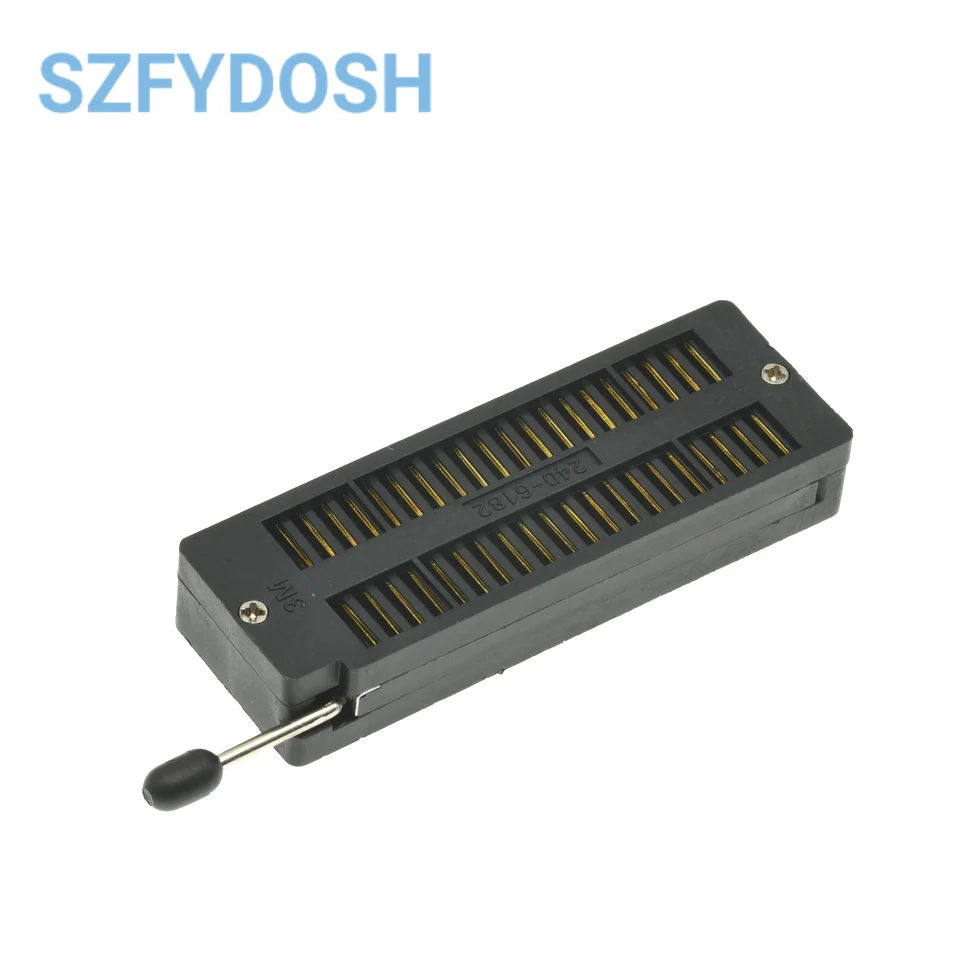 1pcs High Quality DIP 40 Pin 40Pin PLC Universal ZIF IC Socket Black