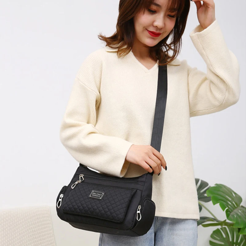 Fashion Women Casual Shoulder Handbags Lightweight Waterproof Oxford Package Female Large Capacity Travel Crossbody Bag