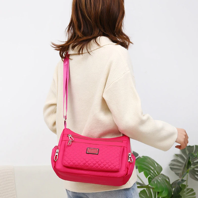 Fashion Women Casual Shoulder Handbags Lightweight Waterproof Oxford Package Female Large Capacity Travel Crossbody Bag