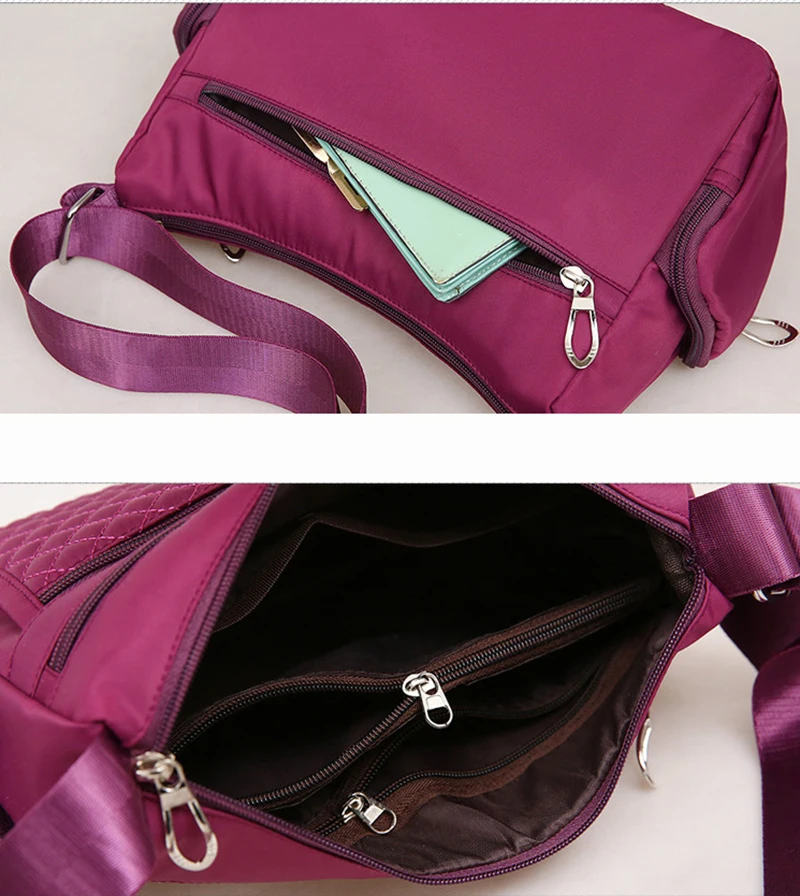 Fashion Women Casual Shoulder Handbags Lightweight Waterproof Oxford Package Female Large Capacity Travel Crossbody Bag