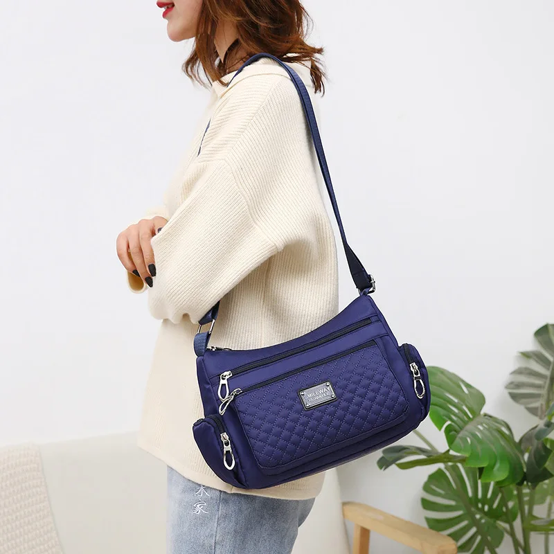 Fashion Women Casual Shoulder Handbags Lightweight Waterproof Oxford Package Female Large Capacity Travel Crossbody Bag