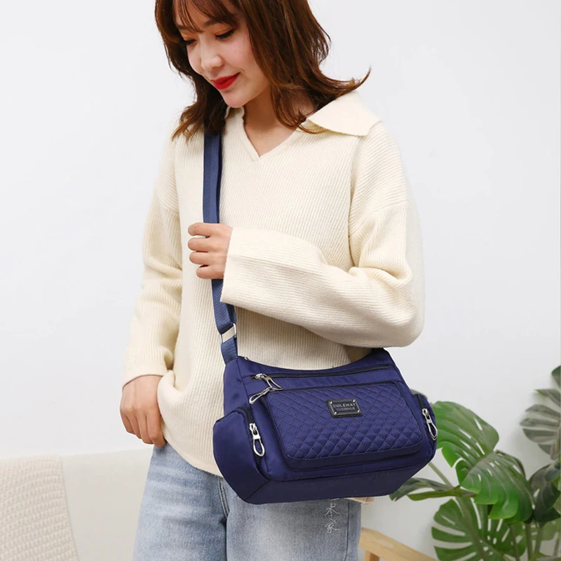 Fashion Women Casual Shoulder Handbags Lightweight Waterproof Oxford Package Female Large Capacity Travel Crossbody Bag