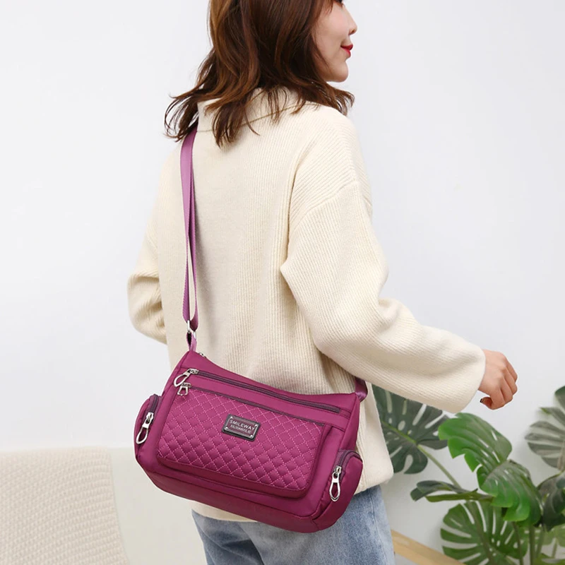 Fashion Women Casual Shoulder Handbags Lightweight Waterproof Oxford Package Female Large Capacity Travel Crossbody Bag