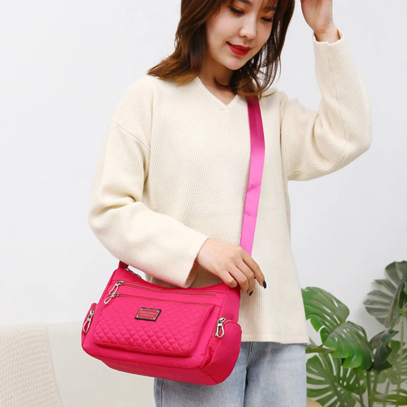 Fashion Women Casual Shoulder Handbags Lightweight Waterproof Oxford Package Female Large Capacity Travel Crossbody Bag