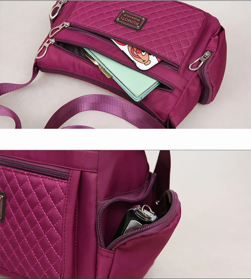 Fashion Women Casual Shoulder Handbags Lightweight Waterproof Oxford Package Female Large Capacity Travel Crossbody Bag