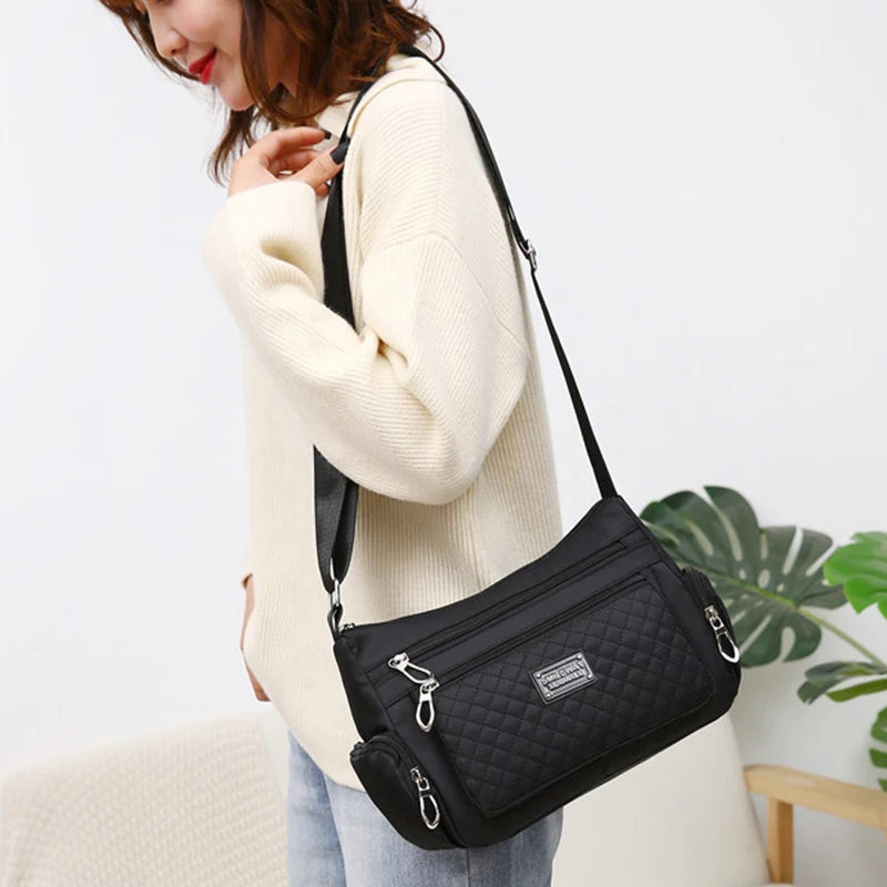 Fashion Women Casual Shoulder Handbags Lightweight Waterproof Oxford Package Female Large Capacity Travel Crossbody Bag