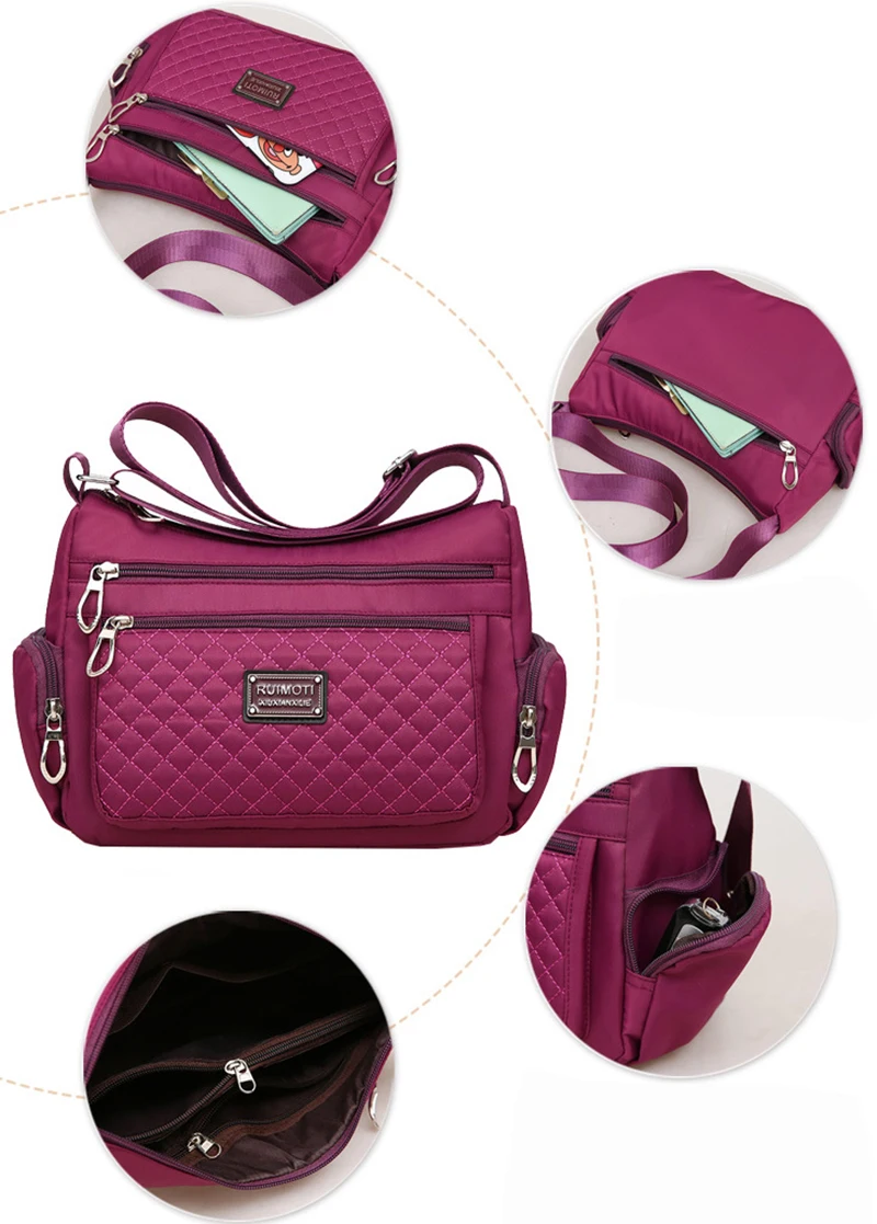 Fashion Women Casual Shoulder Handbags Lightweight Waterproof Oxford Package Female Large Capacity Travel Crossbody Bag