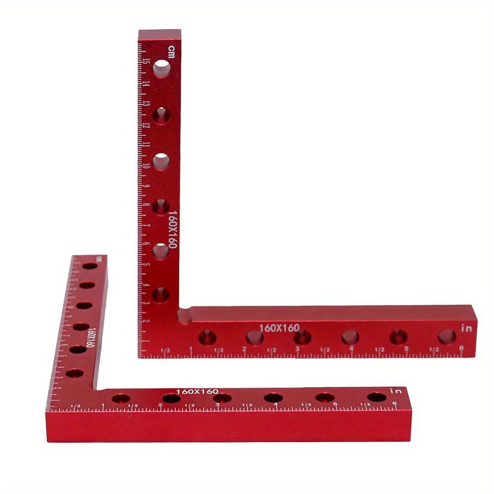 160MM 90 Degree L-Shaped Auxiliary Fixture Splicing Board Positioning Panel Fixed Clip Carpenter's Square Ruler Woodworking Tool