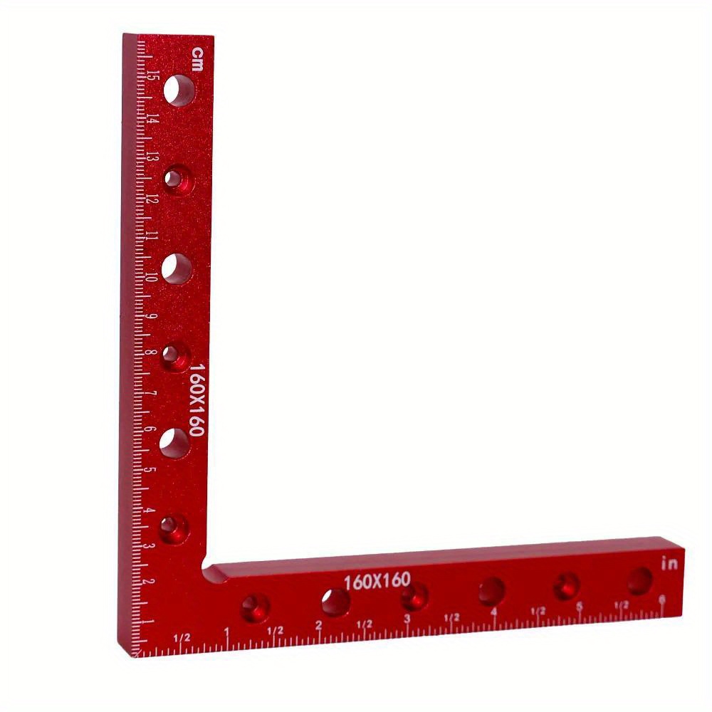 160MM 90 Degree L-Shaped Auxiliary Fixture Splicing Board Positioning Panel Fixed Clip Carpenter's Square Ruler Woodworking Tool