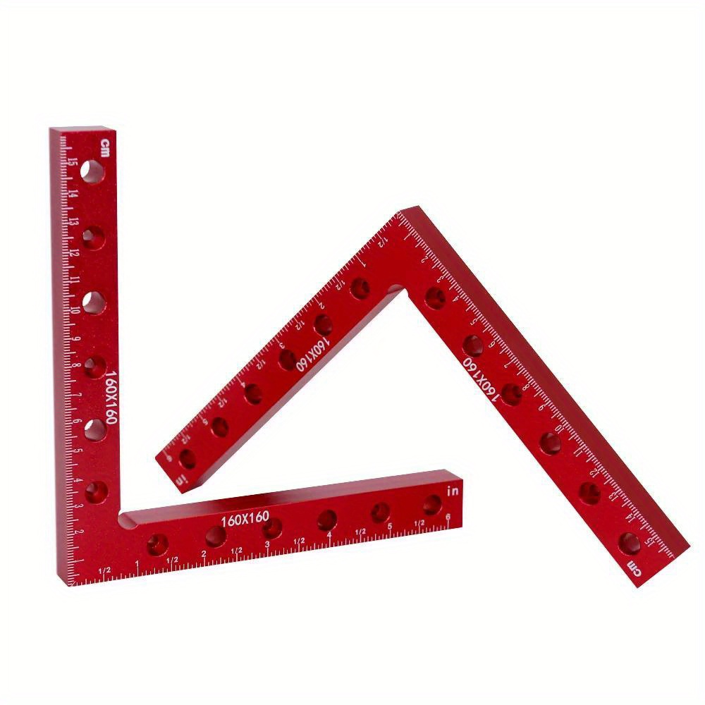 160MM 90 Degree L-Shaped Auxiliary Fixture Splicing Board Positioning Panel Fixed Clip Carpenter's Square Ruler Woodworking Tool