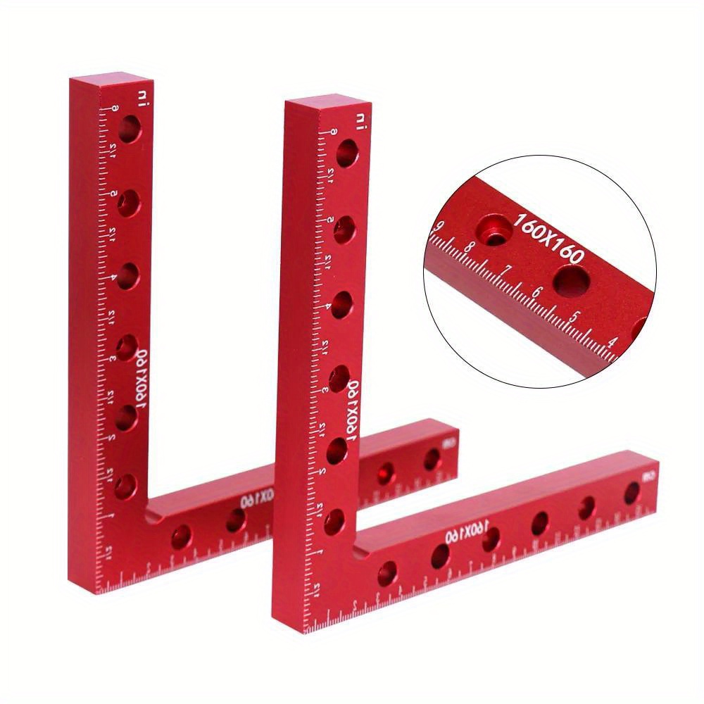 160MM 90 Degree L-Shaped Auxiliary Fixture Splicing Board Positioning Panel Fixed Clip Carpenter's Square Ruler Woodworking Tool