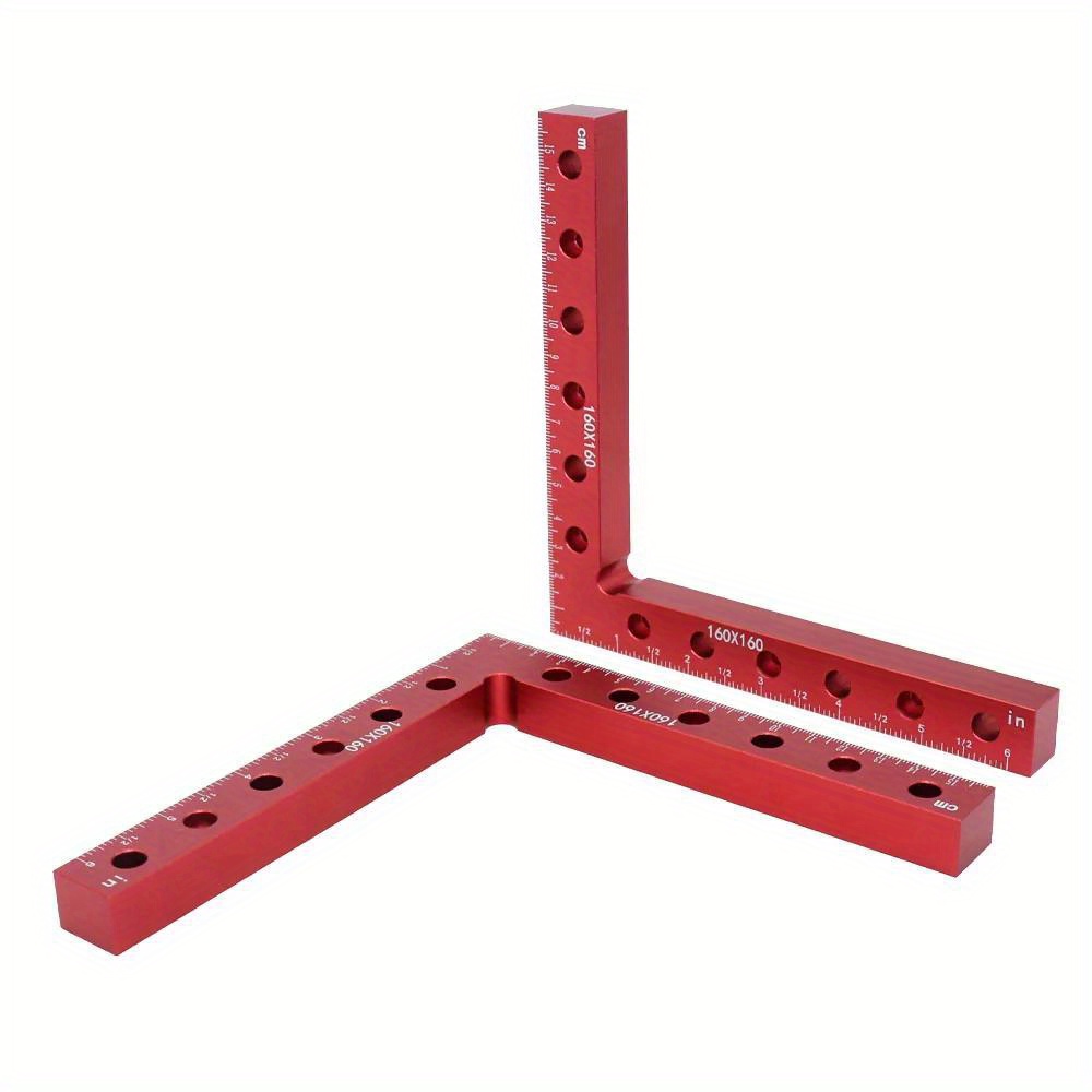 160MM 90 Degree L-Shaped Auxiliary Fixture Splicing Board Positioning Panel Fixed Clip Carpenter's Square Ruler Woodworking Tool