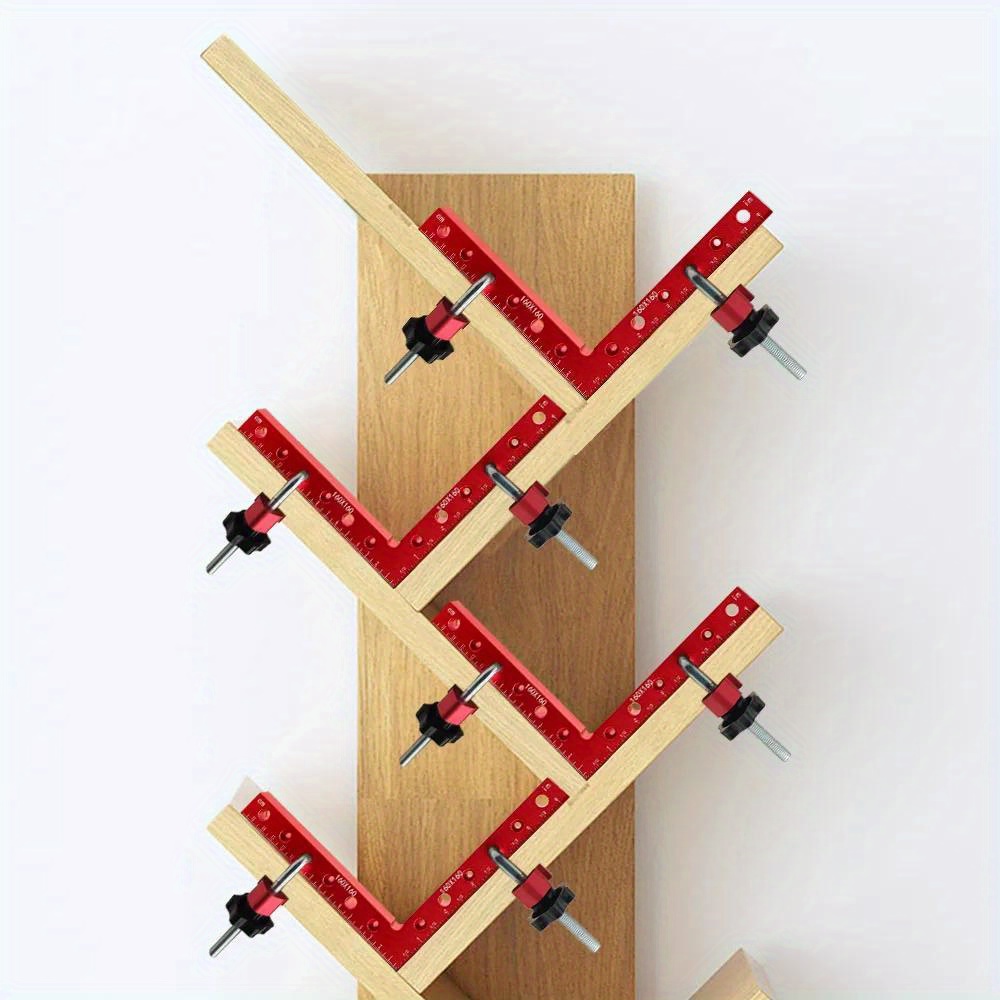 160MM 90 Degree L-Shaped Auxiliary Fixture Splicing Board Positioning Panel Fixed Clip Carpenter's Square Ruler Woodworking Tool