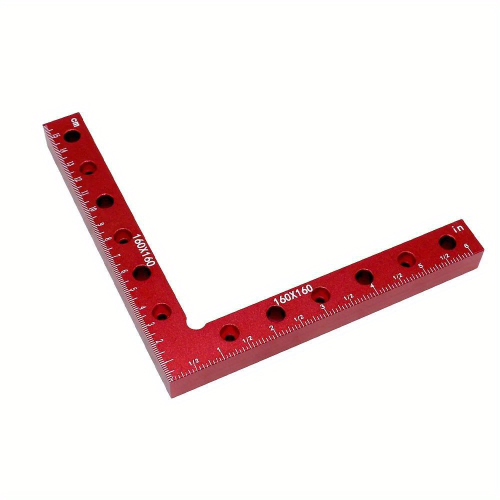 160MM 90 Degree L-Shaped Auxiliary Fixture Splicing Board Positioning Panel Fixed Clip Carpenter's Square Ruler Woodworking Tool