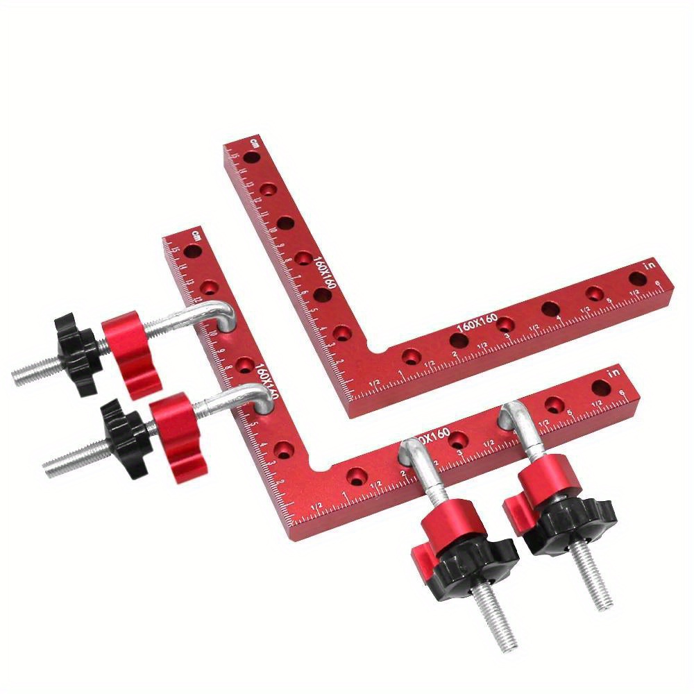 160MM 90 Degree L-Shaped Auxiliary Fixture Splicing Board Positioning Panel Fixed Clip Carpenter's Square Ruler Woodworking Tool