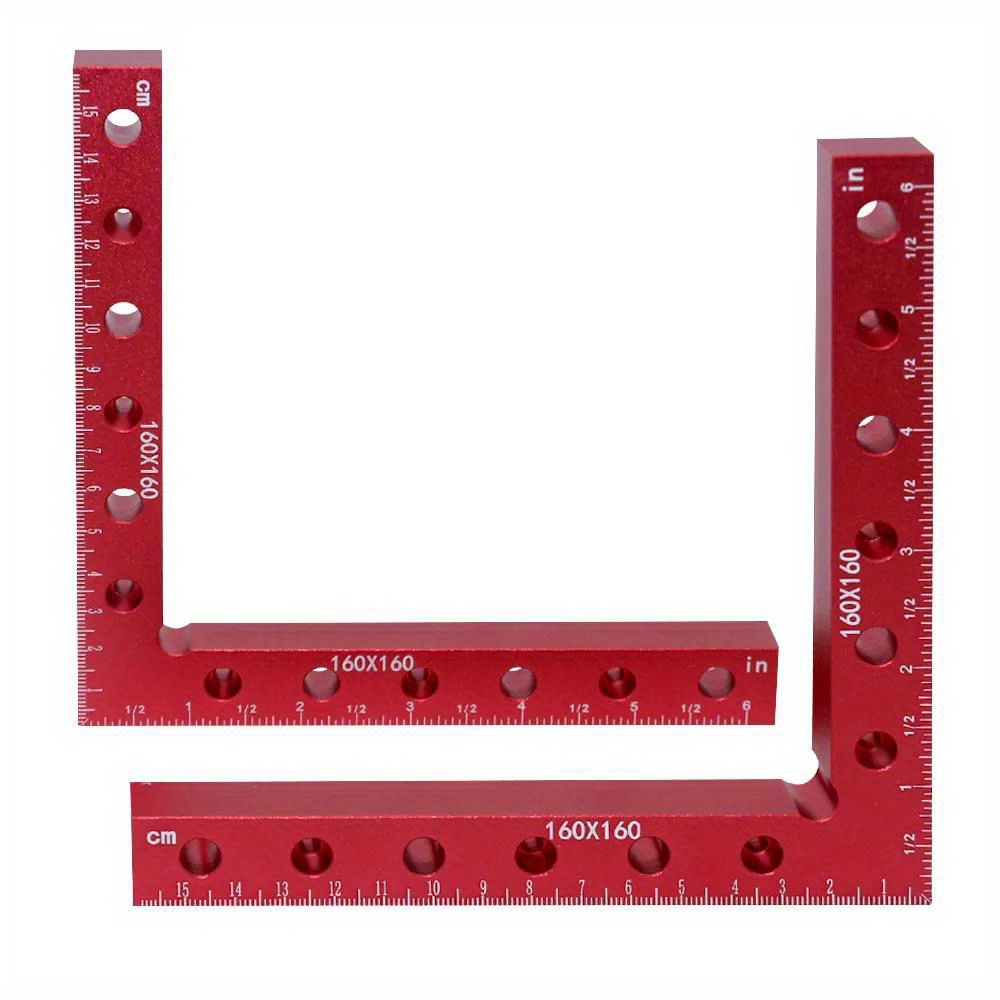 160MM 90 Degree L-Shaped Auxiliary Fixture Splicing Board Positioning Panel Fixed Clip Carpenter's Square Ruler Woodworking Tool