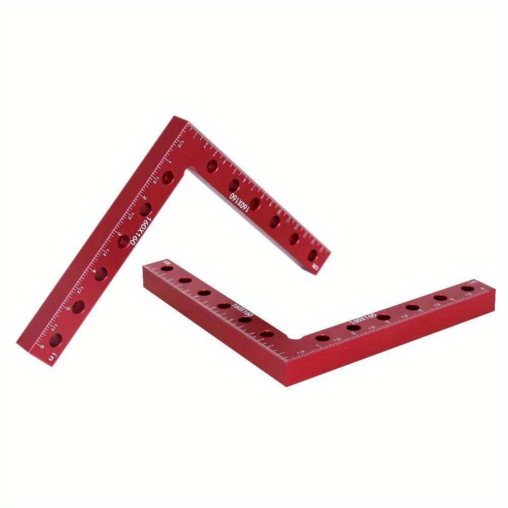 160MM 90 Degree L-Shaped Auxiliary Fixture Splicing Board Positioning Panel Fixed Clip Carpenter's Square Ruler Woodworking Tool
