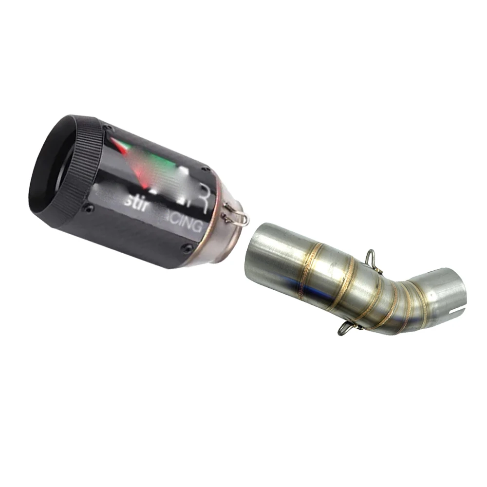 BDJ Z900 Exhaust Pipe Motorcycle Exhaust Cover Exhaust Muffler Escape Link Pipe Tailpipe Middle Pipe For Kawasaki Z900 2017-2020