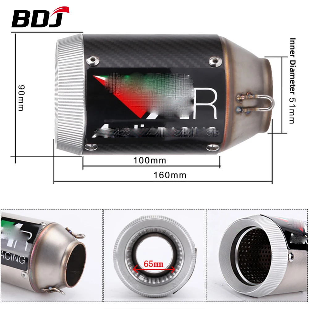 BDJ Z900 Exhaust Pipe Motorcycle Exhaust Cover Exhaust Muffler Escape Link Pipe Tailpipe Middle Pipe For Kawasaki Z900 2017-2020