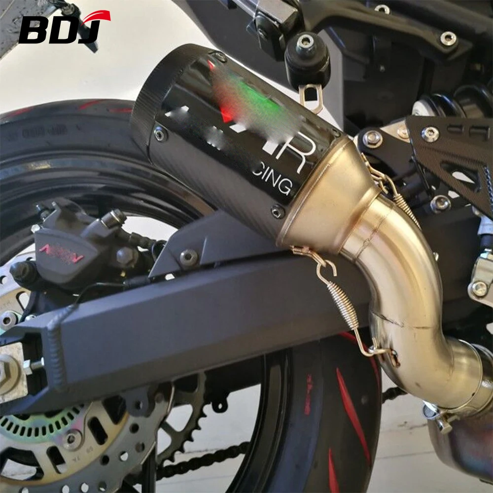 BDJ Z900 Exhaust Pipe Motorcycle Exhaust Cover Exhaust Muffler Escape Link Pipe Tailpipe Middle Pipe For Kawasaki Z900 2017-2020