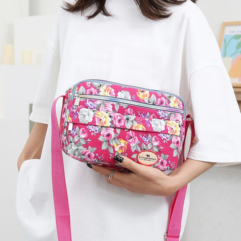 Women's Canvas Tote Bag Large Capacity Handbags for Female Commuting Women's Messenger Shoulder Bag Travel Handbag