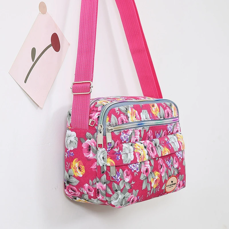 Women's Canvas Tote Bag Large Capacity Handbags for Female Commuting Women's Messenger Shoulder Bag Travel Handbag