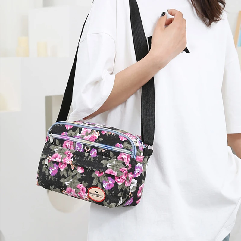 Women's Canvas Tote Bag Large Capacity Handbags for Female Commuting Women's Messenger Shoulder Bag Travel Handbag
