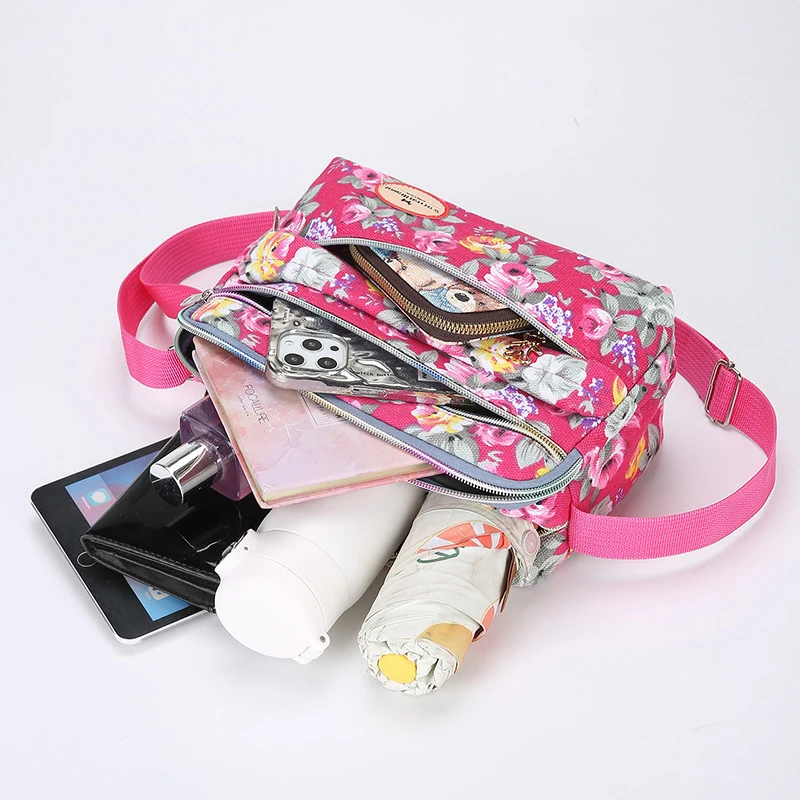 Women's Canvas Tote Bag Large Capacity Handbags for Female Commuting Women's Messenger Shoulder Bag Travel Handbag