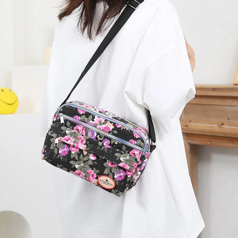 Women's Canvas Tote Bag Large Capacity Handbags for Female Commuting Women's Messenger Shoulder Bag Travel Handbag