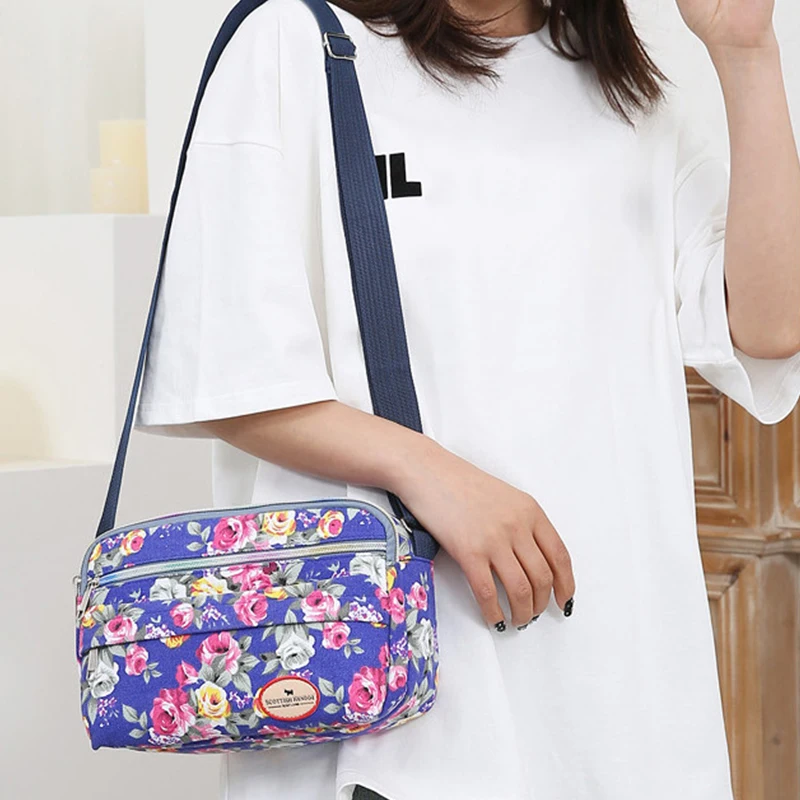 Women's Canvas Tote Bag Large Capacity Handbags for Female Commuting Women's Messenger Shoulder Bag Travel Handbag