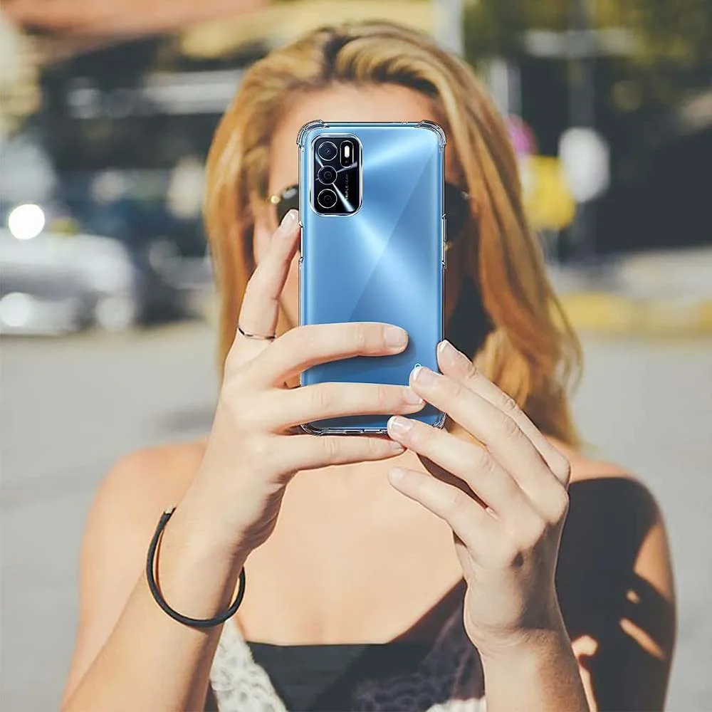 For OPPO A16 Case Oppo A16s A54s A17 Case Crystal Clear TPU Shockproof Cover Oppo A98 5G A78 A96 4G A76 A94 5G A52 A72