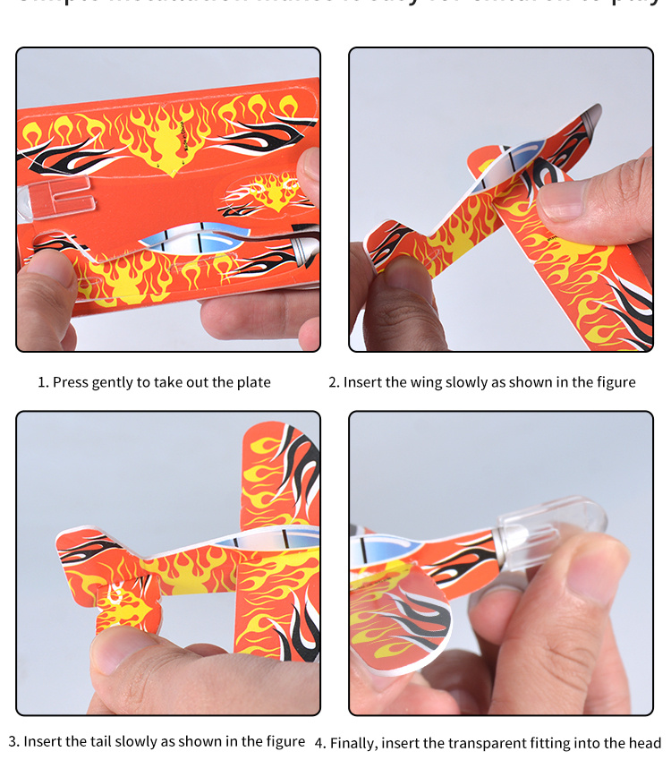 10pcs Airplane Flying Bird Toys Kids Kids Outdoor Playset for Kids Plaything Party Favor Airplanes Carnival Prizes