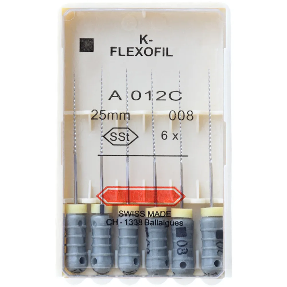 1 Pack 21/25/31mm 15-40 Dental K-FLEXOFILE Flexibility Endo Root Canal K Files SSt Hand Use Dentistry Endodontic Lab Instruments