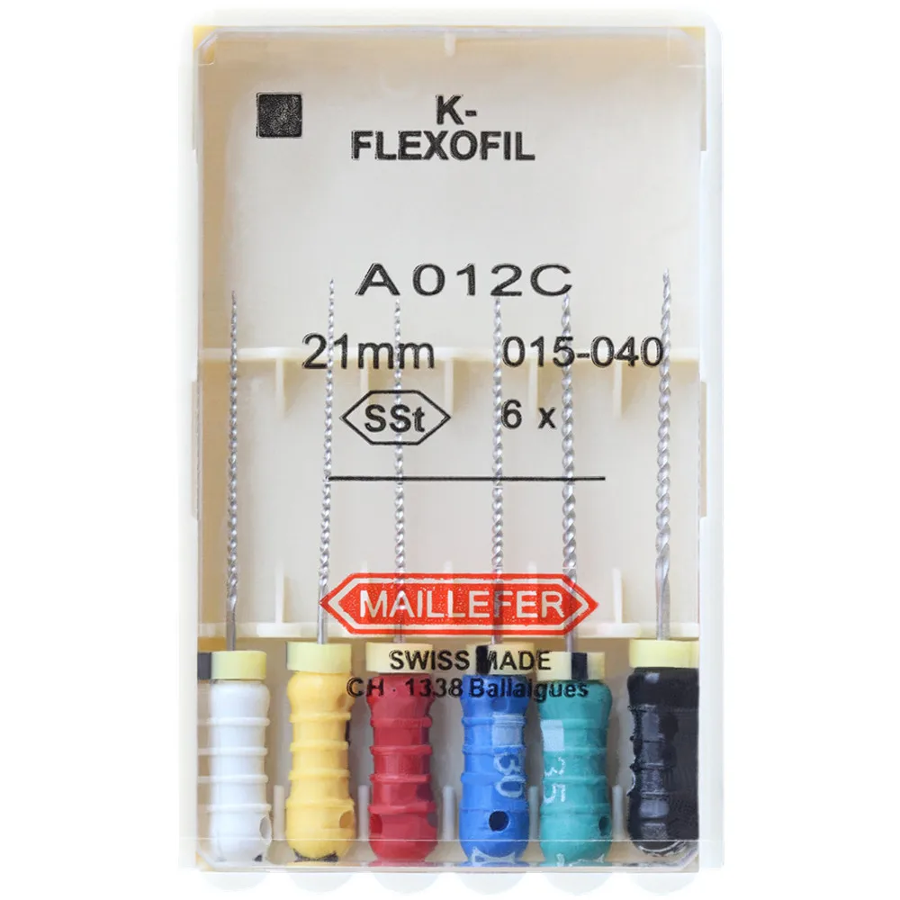 1 Pack 21/25/31mm 15-40 Dental K-FLEXOFILE Flexibility Endo Root Canal K Files SSt Hand Use Dentistry Endodontic Lab Instruments