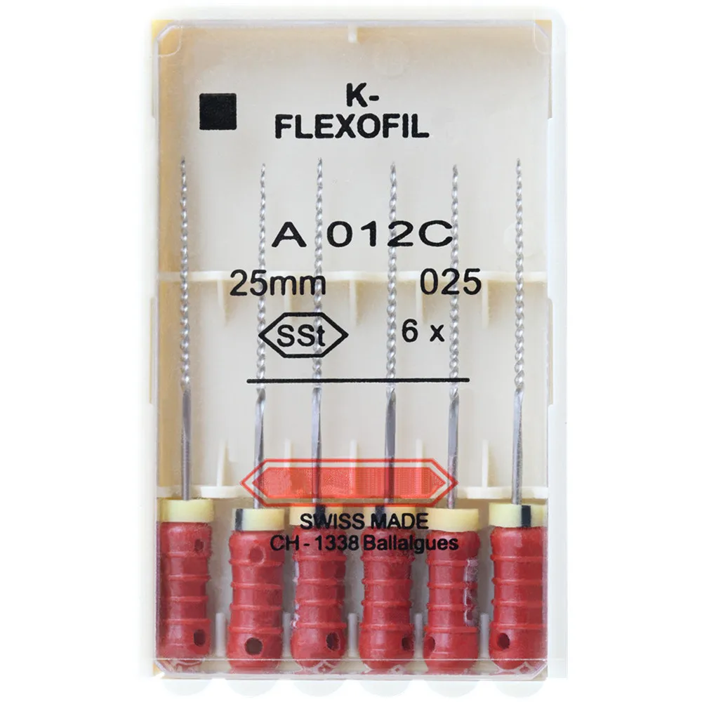 1 Pack 21/25/31mm 15-40 Dental K-FLEXOFILE Flexibility Endo Root Canal K Files SSt Hand Use Dentistry Endodontic Lab Instruments