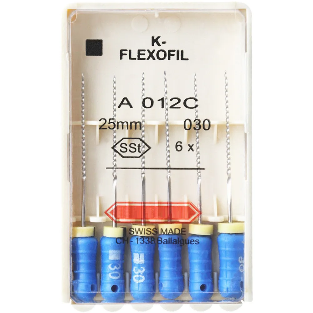 1 Pack 21/25/31mm 15-40 Dental K-FLEXOFILE Flexibility Endo Root Canal K Files SSt Hand Use Dentistry Endodontic Lab Instruments