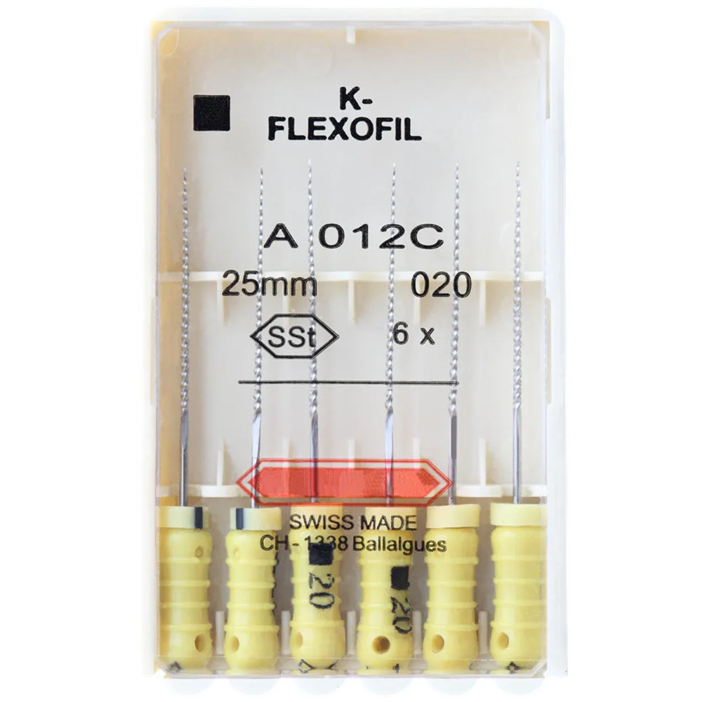 1 Pack 21/25/31mm 15-40 Dental K-FLEXOFILE Flexibility Endo Root Canal K Files SSt Hand Use Dentistry Endodontic Lab Instruments